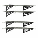 2' x 8' Wall Shelf Combo (Two Pack with Hooks)