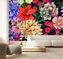 Asters and Lilies Flowers Wallpaper