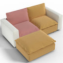 Ainfox L shaped Module Sofa 2 Seat And 1 Ottoman For Living Room,Vila,Apartment