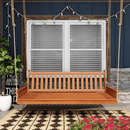 Keystone Amish Co. 5 Foot Franklin Red Cedar Swing Bed, Natural Stain