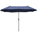 Ainfox 13ft Patio Umbrella Outdoor Two Layers Market Extra Large Table Umbrella