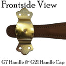 Premium Shaped Leather Trunk Handle