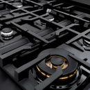 ZLINE 36" Select Dual Fuel Range Gas Cooktop Electric Convection Oven Black Stainless Steel HDRB-36