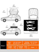 Naturnest Sirius 3 Premium 2XL 3-Person Clamshell Rooftop Tent (SAK62917)