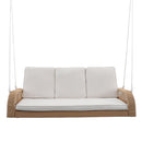 East Green Lucca Wicker Porch Swing with Cushions