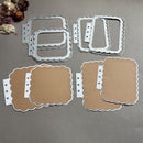 Scalloped Square Scrapbooking Cutting Die by Wizardi QJ10