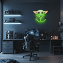Yoda Neon Sign, Uv Print Neon, Start Wars Wall Decor, Yoda Uv Print Neon Sign