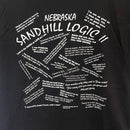 SALE | Nebraska Sandhill Logic II Shirt | Black | Multiple Sizes | Sandhills Specialty Gifts and Crafts