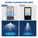 1200W solar street light with pole -30,000lumens