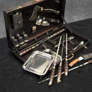 "Jotun" BBQ Tools Skewers Set in a Wooden Case, 32 items