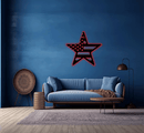 American Flag Star - Metal Wall Art