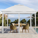 Ainfox 11ft x 11ft Heavy Duty Pop Up Gazebo Outdoor Canopy Shelter Instant Patio Gazebo Sun Shade Canopy Tent for Lawn Garden Backyard Deck