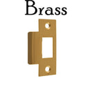 Brass, Nickel or Oil Rubbed Bronze T Strike Plate for Door Latches