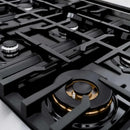 ZLINE 48"Classic Gas Range, Convection Gas Oven, Stainless Steel, White Matte Door CGR-WM-48
