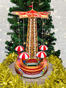 Parachute Tower. Carousel Christmas Village Miniature by Wizardi F07M4-8-W201