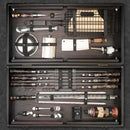 “Forseti 2.0" Camping Accessories BBQ Skewers Set  in a Wooden Case - Table, 32 items