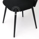 MEKNES Black Rattan Swivel Dining Chair