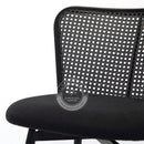 MEKNES Black Rattan Swivel Barstool