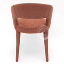 HADEEL Bright Mahogany Accent Chair