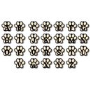 Unfinished Wood Layered Letter Paw Print Tags | A-Z | 2 Piece | 5" Wide | 1/8" Wood | Wood Craft DIY