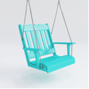 Keystone Amish Co. York Recycled Plastic Swing Chair, Aruba