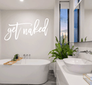 Get Naked Metal Wall Art – Funny Bathroom Wall Decor