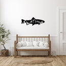 Trout Fish Design Alternative - Metal Wall Art