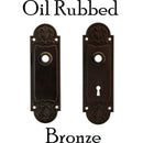 Doorknob Trim Plate, Rounded Ornate Design