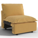 Ainfox Module Sofa Oversized Sectional Sofa Yellow For Living Room