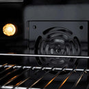 ZLINE 36" Select Dual Fuel Range Gas Cooktop Electric Convection Oven Stainless Steel Black Matte Door HDR-BLM-36