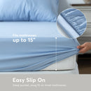 Kasentex Lightweight Sheet Set Twin/Full/Queen/King - Breathable Deep Pocket Bed Sheets with Pillowcases