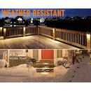 DLAC02 12-Pack 3CCT 3W Black Low Voltage LED Outdoor Half Moon Deck Lights Package, 12V-24V LED Step Patio Landscape Lights