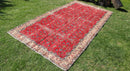 Vintage Handmade Unique Rug  5'3'' X 9'2''