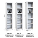 White 84-in Tall Wooden Bookcase Shelf