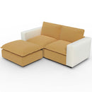 Ainfox L shaped Module Sofa 2 Seat And 1 Ottoman For Living Room,Vila,Apartment
