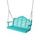 Keystone Amish Co. 4 Foot Milan Recycled Plastic Porch Swing, Aruba