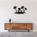 Beach View - Metal Wall Art