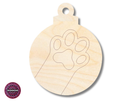 Unfinished Wood Etched Cat Paw Ornament Shape | JGrondz | Paint By Line Crafts | up to 30" DIY