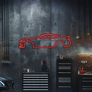 Mustang Shelby GT500 Metal Neon Car Wall Art - MTN0028