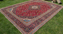 Vintage Oriental Premium Handmade Unique Rug  9'10'' X 13'4''