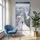 Snow Mountain Abstract Wall Art