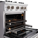 ZLINE 30" Select Gas Range Convection Gas Oven Stainless Steel HGR30