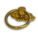 Elegant Eastlake Style Ring Pull in Cast Brass for Vintage and Classic Furnitur