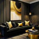 Minimalist Black and Gold Wall Art