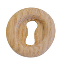 Round Wood Keyhole Cover - Oak or Walnut - 1-5/16" Diameter