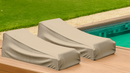 Patio Chaise Lounge Cover 84"L x 30"W x 29"H Classic Taupe (2 Pack)