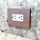 CleanPlate Wall Plate in Copper for Rocker Switches