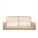 East Green Lucca Wicker Porch Swing with Cushions