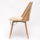 FEZ Beige Rattan Swivel Dining Chair