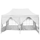 Ainfox 10x20Ft Pop up Canopy Tent, Party Heavy Duty Instant Gazebo with 4 Removable Sidewalls，4 Transparent Windows and 2 Zipper Doors